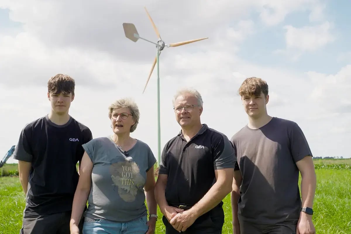 Kleine windmolen melkveehouderij Steenblock family 6